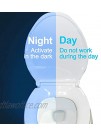 Original Toilet Night Light 2 Pack Motion Sensor Activated LED Lamp Fun 8 Colors Changing Bathroom Nightlight Add on Toilet Bowl Seat Perfect Decorating Gadget Cool Gift for Dad Adults Kids Toddler