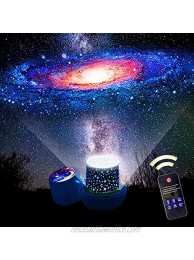 Star Night Lights for Kids Remote Control Star Projector with LED Timer 360 Degree Rotating Planet Night Lighting Lamps Sky Galaxy Constellation Projection for Baby Bedrooms Remote Flim-7 Set