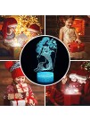 SZLTZK Mermaid 3D Illusion Lamp for Girl Mermaid Lamp Christmas Birthday Gift The Little Mermaid LED Night Light 16 Colors Changing for Kids Boy Child