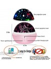 Unicorn Gifts for 3-9 Year Old Girls,Night Lights for Kids Room Decor,16 Colors Projector Lamp with Rotation,Kawaii StuffPink-Unicorn&Stars