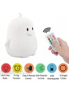 Yuede Kids Night Light Silicone Light USB Rechargeable Penguin Night Light 9 Color Change Sensitive Tap Control for Baby Kids Adult Bedroom Remote Control