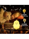 Yuede Kids Night Light Silicone Light USB Rechargeable Penguin Night Light 9 Color Change Sensitive Tap Control for Baby Kids Adult Bedroom Remote Control