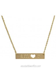 Amor For Travel Industro Necklace Gold