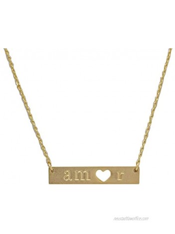 Amor For Travel Industro Necklace Gold