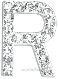 Club Green "R Diamanté Letter Silver 20 mm Pack of 5
