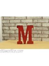 WINGONEER Multi-Color Wood Alphabet Letter Sign Name Kids Room Wedding Nursery Decoration M