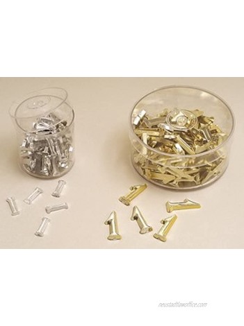 Club Green "E Plastic Letter Silver 10 x 15 mm Pack of 100