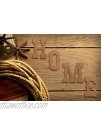 JoePaul's Crafts Western Wooden Letters 6" A Premium Unfinished Wood Letters for Wall Decor 6 inch Letter A