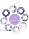 1 Set 8 Pcs Plastic Baby Closet Size Dividers Round Nursery Closet Clothing Rack Size Dividers Closet Organizers Wardrobe Round Hangers Decor for Boy and Girl from Newborn to Toddlers