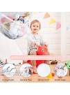 3 Pieces Hanging Mesh Storage Organizer Hanging Mesh Space Saver Bag and 1 Piece Hammock Net Organizer Corner Mesh Organizer 3 Tier Neatly Organize Kids' Plush Toys for Kids' Room Living Room