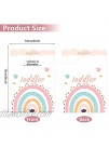7 Pieces Baby Closet Size Dividers Nursery Closet Dividers Watercolor Rainbow Closet Dividers Nursery Wardrobe Baby Clothes Hangers from Newborn to Toddlers Boy Girl for Baby Shower