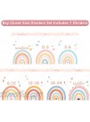 7 Pieces Baby Closet Size Dividers Nursery Closet Dividers Watercolor Rainbow Closet Dividers Nursery Wardrobe Baby Clothes Hangers from Newborn to Toddlers Boy Girl for Baby Shower