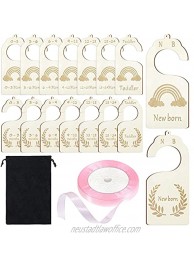 Baby Closet Dividers 8 Packs Double Sided Pattern Closet Dividers for Baby Clothes Nursery Closet Divider Closet Size Dividers Newborn to 18-24 Months Toddler