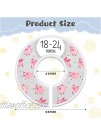Baby Closet Size Dividers Unisex Nursery Organizer Nursery Closet Dividers Set of 8 with Animal Pattern for Baby Clothes Newborn to 24 Months