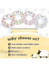 Baby Closet Size Dividers Unisex Nursery Organizer Nursery Closet Dividers Set of 8 with Animal Pattern for Baby Clothes Newborn to 24 Months