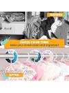CORRURE Baby Closet Size Dividers Complete Set of 12 Closet Dividers for Baby Clothes from Newborn to 24 Months Best Nursery Closet Hanger Organizer for Baby Boy or Girl Ideal Baby Gift Blue