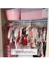 Delta Children Nursery Storage 48 Piece Set Easy Storage Organization Solution Keeps Bedroom Nursery & Closet Clean Barely Pink