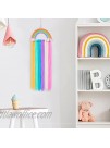 FIOBEE Rainbow Hair Bows Holder Organizer Unicorn Clips Storage Headband Holder Unicorn Wall Hanging Home Décor for Baby Girls Room