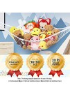 Stuffed Animal Hammock Net Toy Storage Organizer with Extra Large Design Corner Hanging Holder and Great Decor for Kids Bedroom Baby Nursery Room Expands to 5.9 Feet