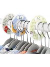 WJWSKI Baby Closet Size Dividers 12pcs Infant Nursery Dividers Girl Boy for Wardrobe Organization – Size Age Hanger Plastic Dividers – Newborn to Toddler Round Clothing Rack Separator Colorful Zoo
