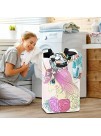 CFAUIRY Collapsible Laundry Basket with Handle Butterfly Flower Unicorn Portable Foldable Laundry Hamper Holder Cloth Hamper