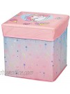 Idea Nuova JoJo Siwa 3 Piece Collapsible Storage Set with Collapsible Ottoman Bin and Figural Dome Pop Up Hamper Pink