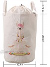 LifeCustomize Laundry Baskets Bin Clothes Hamper Funny Llama Collapsible Drawstring Baby Dirty Clothing Storage Basket for Nursery Organizer