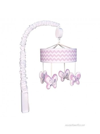 Orchid Bloom Chevron Musical Mobile