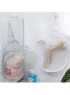 Small Hanging Laundry hamper,Baby,Kids Dirty Clothes Hamper Pop Up Laundry basket,Used for Travel,Bedroom,Bathroom,Dorms2 Pack,White
