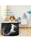 visesunny Basketball Player Jumping And Performs Slam Dunk Laundry Baskets Fabric Storage Bin Storage Box Collapsible Storage Basket Toy Clothes Shelves Basket for Bathroom,Bedroom,Nursery,Closet,Offi