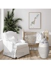 Woven Baby Hamper | Boho Nursery Hamper | Large White Rope Basket Height 21.6 Inch | Blanket Storage for Living Room