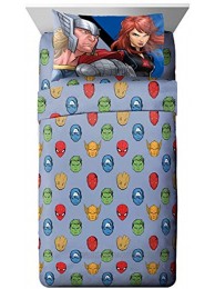 Jay Franco Marvel Avengers Fight Club Full Sheet Set 4 Piece Set Super Soft and Cozy Kid’s Bedding Fade Resistant Microfiber Sheets Official Marvel Product