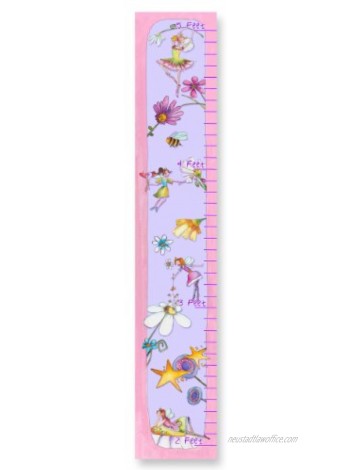 The Kids Room by Stupell Flower Fairy Princesses Growth Chart 7 x 0.5 x 39 Proudly Made in USA