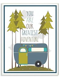 The Kids Room by Stupell You are Our Greatest Adventure Art Wall Plaque Blue Green 11 x 0.5 x 15 Proudly Made in USA