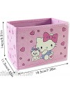 Cat Collapsible Storage Box Kawaii Pink Case Foldable Baskets for Kids Girls Gift