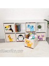 CLCROBD Foldable Animal Cube Storage Bins Fabric Toy Box Chest Organizer for Kids Nursery 13 inch Llama