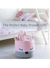 Cute Cotton Rope Storage Baskets Pink Fox Woven Baby Laundry Basket for Nursery Stuffed Animal Toy Storage Bin for Kids Rooms Large Decorative Baby Hamper Basket for Organizing Baby Shower