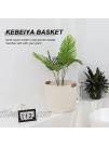 KEBEIYA Cotton Rope Woven Storage Baskets with Handles Soft Laundry Baskets Nursery Hamper Organizer for Kids' Toys Home Decorations Blanket Basket Handle Basket White 15.74"x13.77"x15.74"