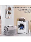 Large Cotton Rope Basket Throw Blanket Storage Basket 22" x 22" x 14" for Pillows in Living Room Woven Baby Laundry Basket with Handle Nursery Basket Soft Toy Storage Basket Brown & White