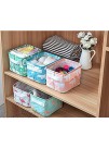 Lawei 9 Pack Mini Canvas Storage Bins Collapsible Canvas Shelf Basket Nursery Organizer Boxwith Handles for Nursery Kids Bathroom Home Office
