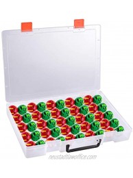 ALCYON Toy Organizer Storage Case Compatible with Bakugan Figures  BakuCores  Battle Figure Trading Cards  Mini Toys  Small Dolls Hard Carrying Organized Container Holder Box Only
