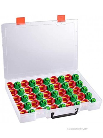 ALCYON Toy Organizer Storage Case Compatible with Bakugan Figures  BakuCores  Battle Figure Trading Cards  Mini Toys  Small Dolls Hard Carrying Organized Container Holder Box Only