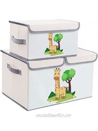 DIMJ Toy Chest with Lid Large Kids Toy Storage Box Decorative Toy Organizers Fabric Storage Bins with Handles for Boys Girls Nursery Clothes Toys Books Shelves Home Organization