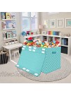 Kids Toy Boxes Storage with Flip-Top Lid Collapsible Kids Toys Chest Organizer Bins with Handles for Nursery,Playroom,Closet Home Organization 25"x13" x16" Blue