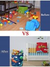 Laundry Basket Cartoon Dinosaur Hamper， Canvas Fabric Collapsible Toy Chest Box Storage for Boys Girls ,Thickened and DurableCircular