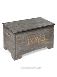Solid Wood Rustic Toy Box with Lift Top