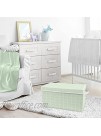 Sweet Jojo Designs Mint Chevron Arrow Boy or Girl Small Fabric Toy Bin Storage Box Chest for Baby Nursery or Kids Room Gender Neutral Green and White for The Watercolor Elephant Safari Collection