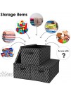 Toy Box Organizers and Storage Bins with Lids Collapsible Storage Cubes Baskets with Durable Handles for Closet,Playroom,Shelves,Office,Nursery,Pantry 15.9x12x10.2 inches-Black 3 Pack