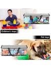 Toy Storage,Toy Organizer,Dog Cat Toys Pet Supplies Storage Bag,Storage Bin Box for Dog Toys,Kids,Children Toys Blanket,Clothes,Clear Plastic,Black Handles and Zipper Closure,Bag only