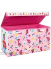 Trolls Folding Soft Storage Bench Perfect Toy Box or Chest for Playrooms Officially Licensed Product